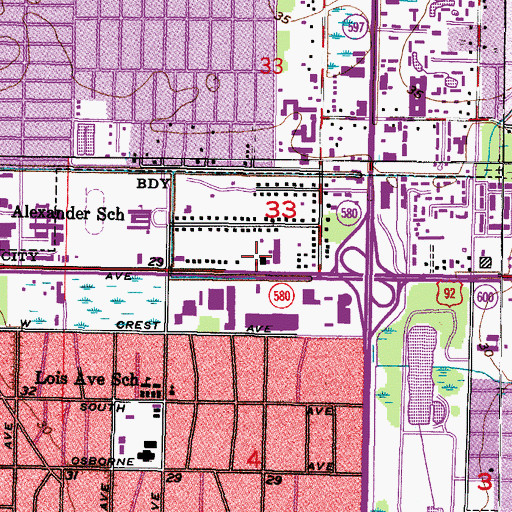 Topographic Map of Universal Church, FL