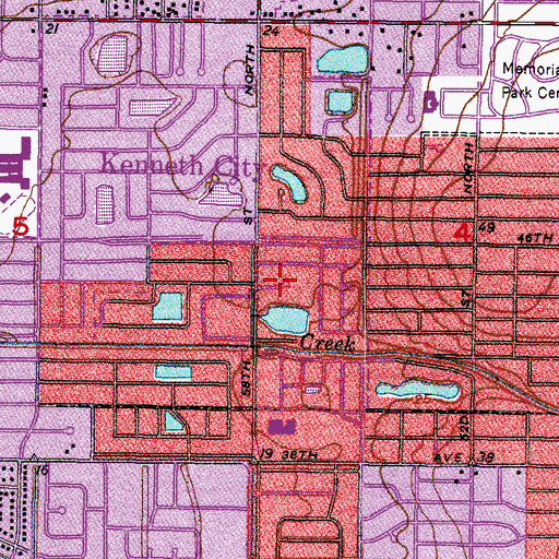 Topographic Map of Victory Church of the Nazarene, FL