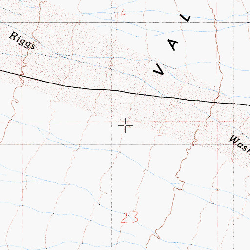 Topographic Map of Riggs Wash, CA
