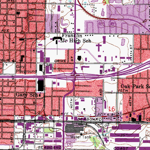 Topographic Map of Interchange 2, FL