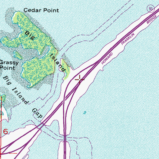 Topographic Map of Interchange 32, FL