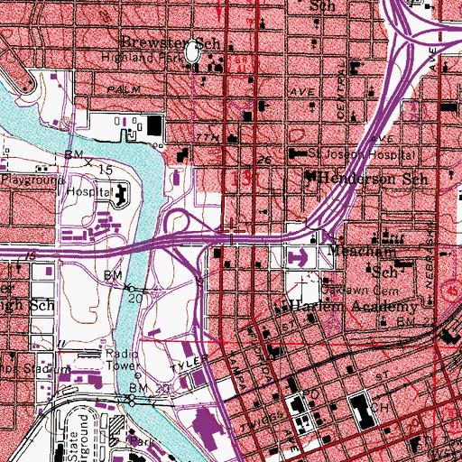 Topographic Map of Interchange 44, FL