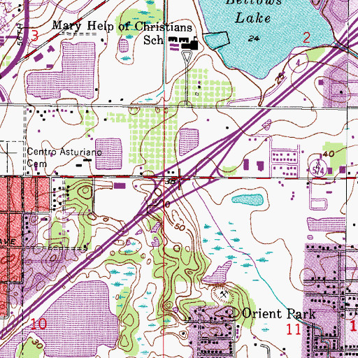 Topographic Map of Interchange 5, FL