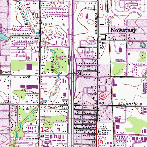 Topographic Map of Interchange 52, FL