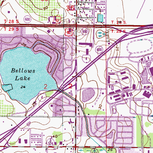 Topographic Map of Interchange 6, FL