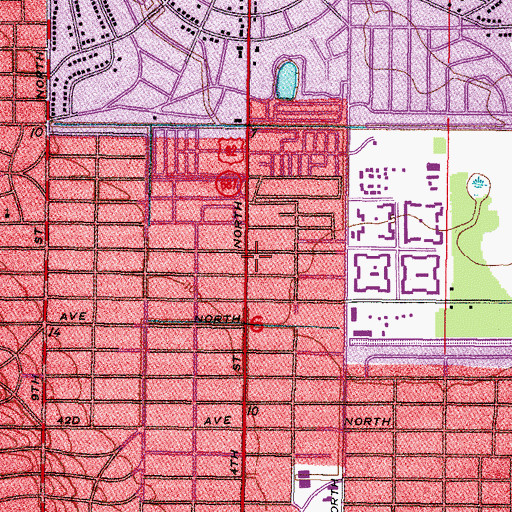 Topographic Map of Tampa Bay Rehabilitation Center, FL