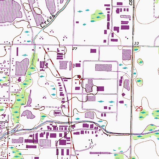 Topographic Map of Acorn Woodworks, FL