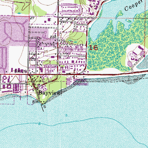 Topographic Map of City of East Clearwater Wastewater Treatment Facility, FL