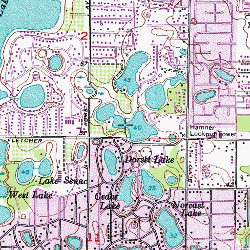 Topographic Map of Georgetown Professional Office Park, FL