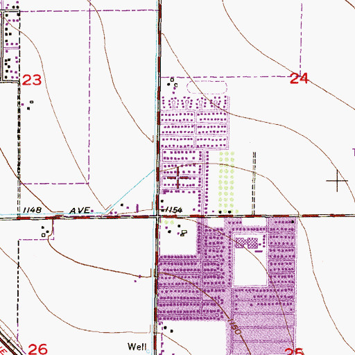 Topographic Map of Deer Creek, AZ