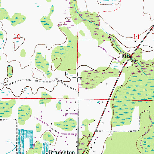Topographic Map of Heritage Isles Golf Course, FL