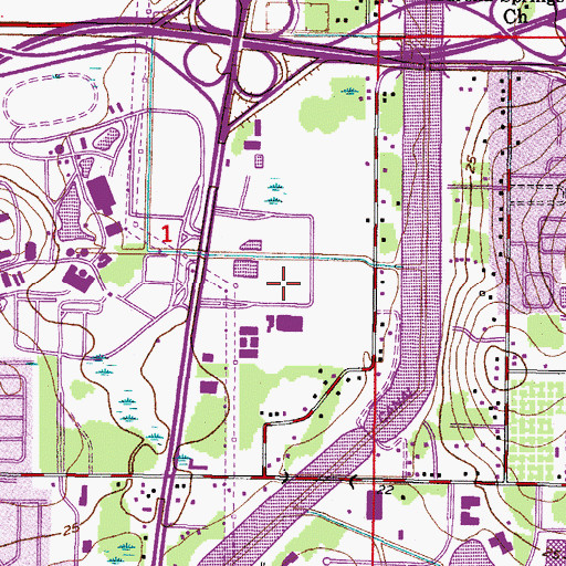 Topographic Map of Interstate Business Park, FL