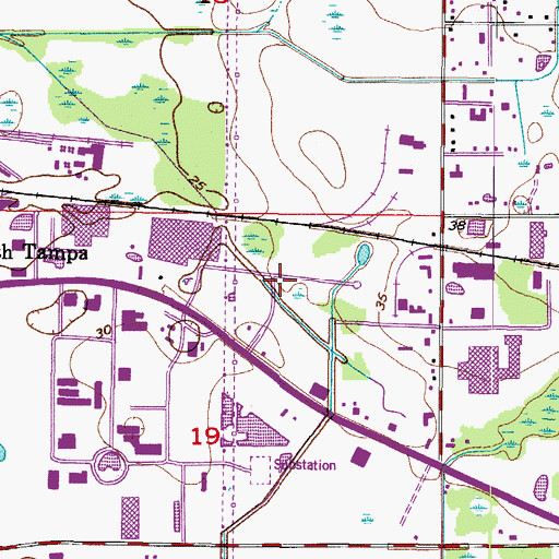 Topographic Map of Interstate Park of Commerce, FL