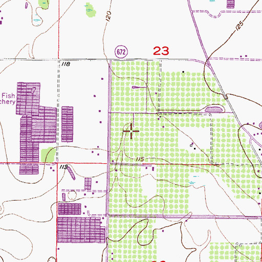 Topographic Map of Krystal Citrus Grove, FL