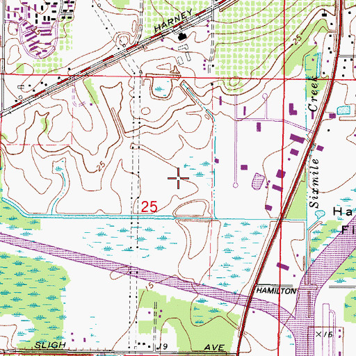 Topographic Map of L A M Industrial Park, FL