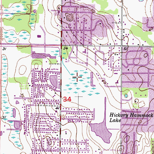 Topographic Map of Lumsden Executive Park, FL