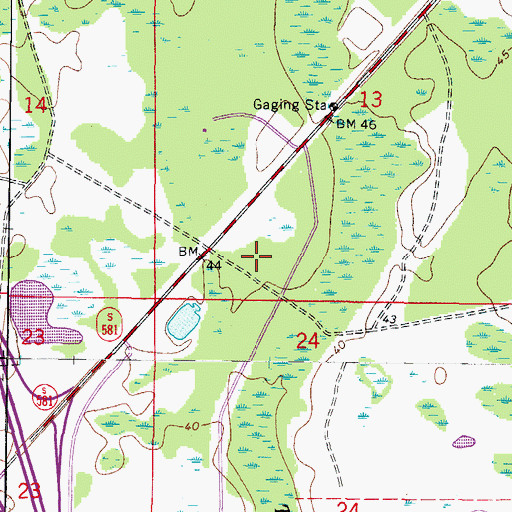 Topographic Map of North Palms Village Shopping Center, FL