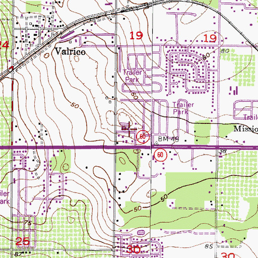 Topographic Map of Phil Reed Commercial Center, FL