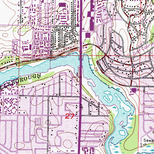 Topographic Map of River Terrace Office Park, FL