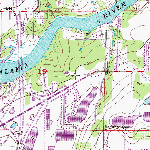 Topographic Map of Stars and Stripes Executive Plaza, FL