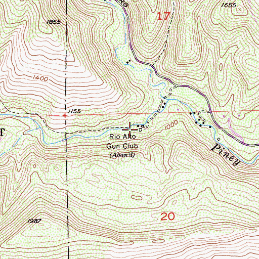 Topographic Map of Rio Alto Gun Club, CA