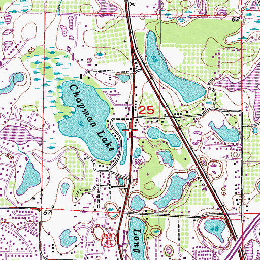 Topographic Map of Superior Plaza Shopping Center, FL