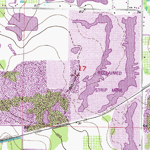 Topographic Map of Valrico Residuals Management Facility, FL