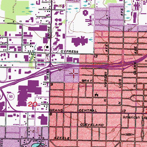 Topographic Map of Ad Mer, FL