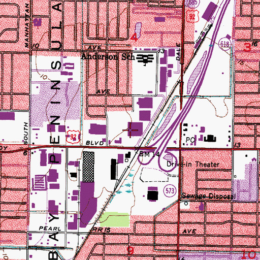 Topographic Map of Al Mar, FL