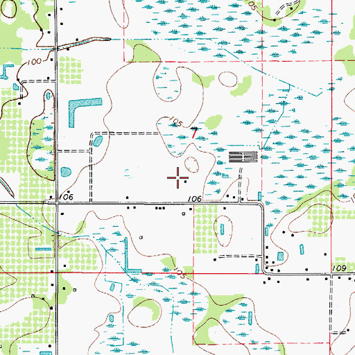 Topographic Map of Alexanders Acres, FL