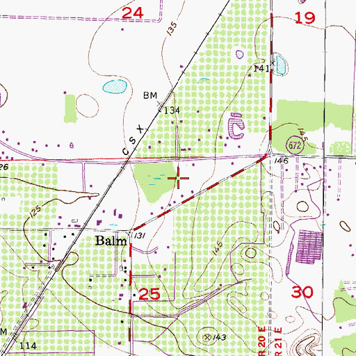 Topographic Map of Alexus Estates, FL