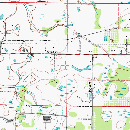 Topographic Map of Alligator Bobs, FL