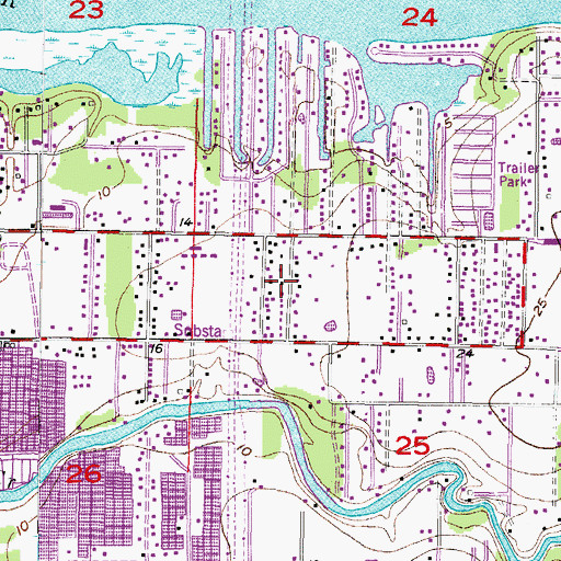 Topographic Map of Alpine, FL