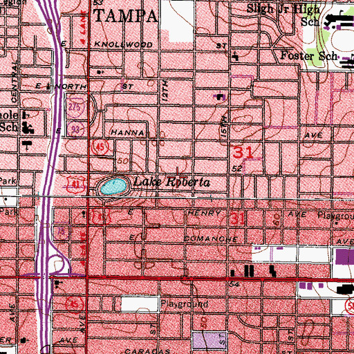 Topographic Map of Alta Vista, FL