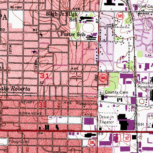 Topographic Map of Altamonte Heights, FL