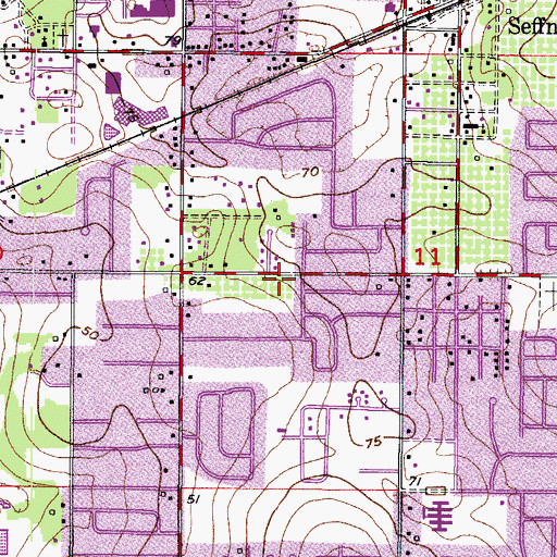 Topographic Map of Amys Acres, FL