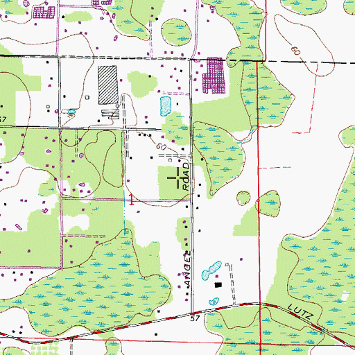 Topographic Map of Angel Farms Estates, FL