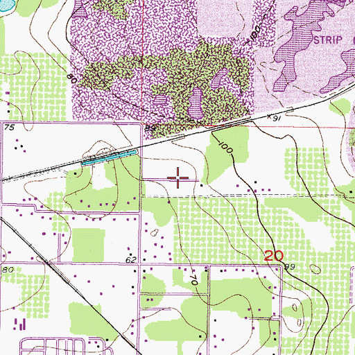 Topographic Map of Angel Run, FL