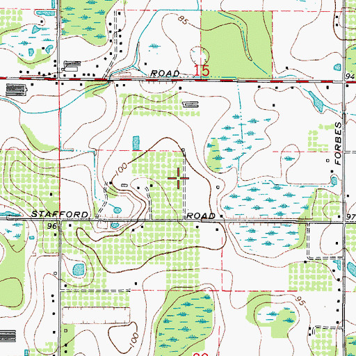 Topographic Map of Appling Woods, FL