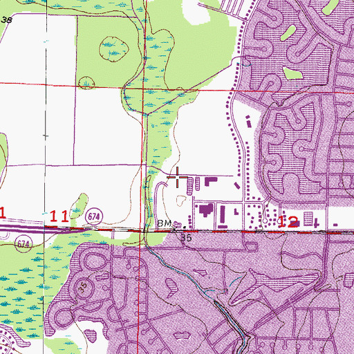 Topographic Map of Arbors at Freedom Plaza, FL
