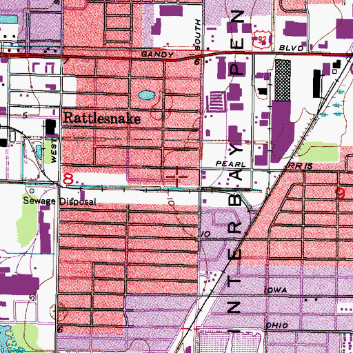 Topographic Map of Arlene Manor, FL