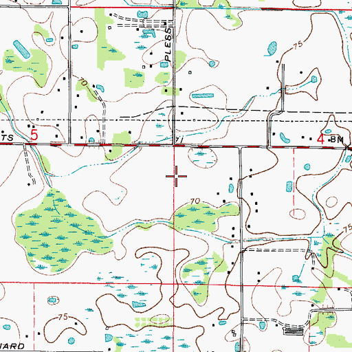 Topographic Map of Cypress Reserve, FL
