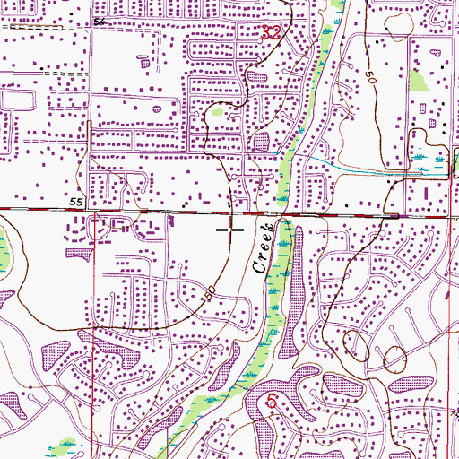 Topographic Map of Cypress Trace, FL