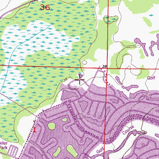 Topographic Map of Cypressview, FL