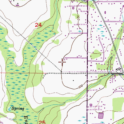 Topographic Map of Deep Roots Farms, FL