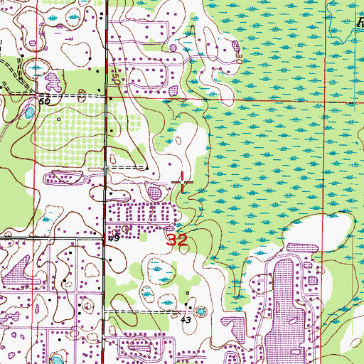Topographic Map of Deer Park Preserve, FL