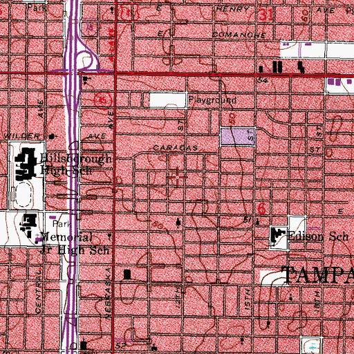 Topographic Map of Demorest, FL