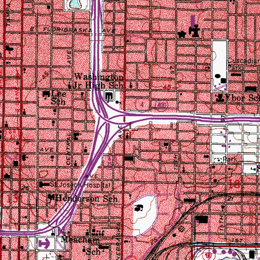 Topographic Map of Deutsch Amerikanischer, FL