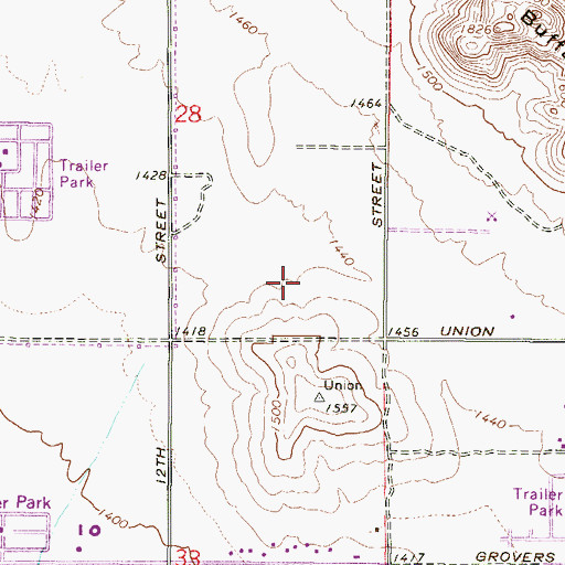 Topographic Map of Desert Bell Estates II, AZ