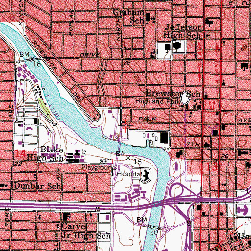Topographic Map of Dills, FL